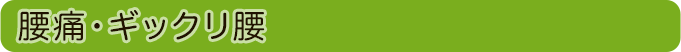 腰痛・ギックリ腰